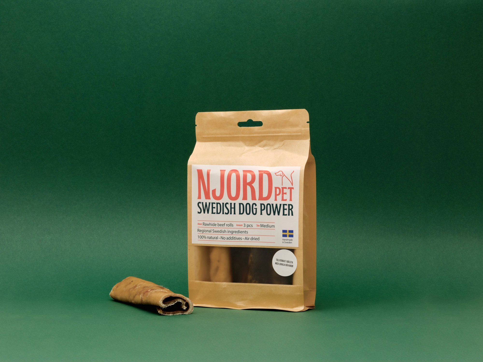 NJORD PET - Nötrulle 3-pack