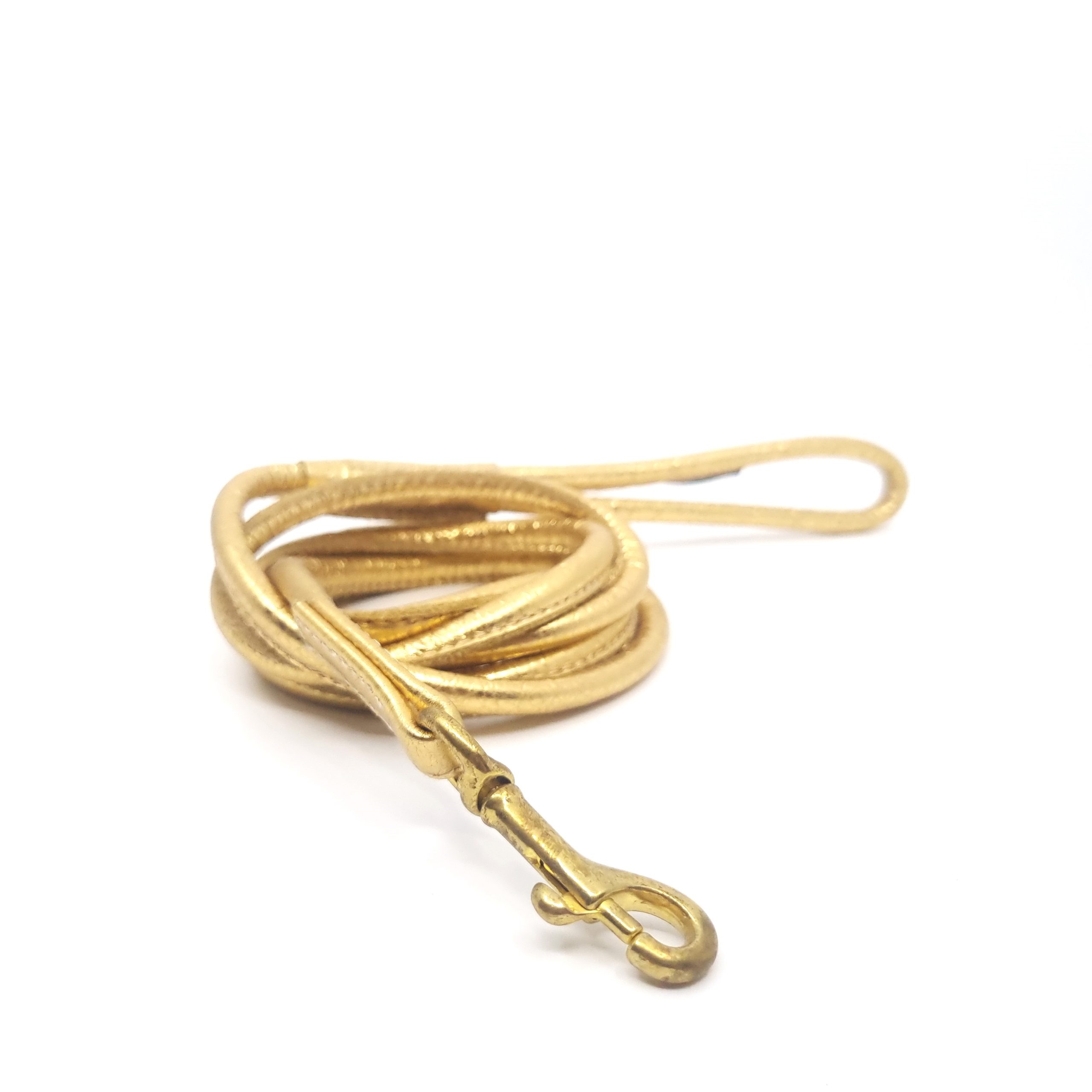 Läderkoppel - Guld