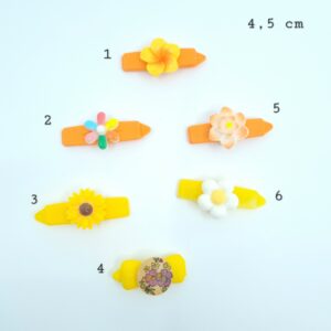 Blommor - Hårspänne med dekor