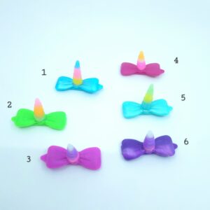 Unicorn - hårspänne med dekor