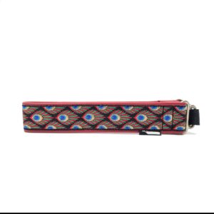 Halsband "Peacock Fever" - Röd