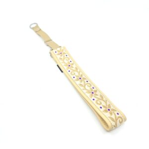 Halsband "Festive Flora" - Beige/lila