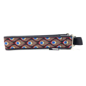 Halsband "Peacock Fever" - Svart