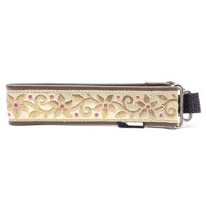 Halsband "Festive Flora" - Brun/rosa