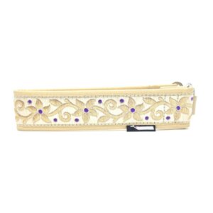 Halsband "Festive Flora" - Beige/lila